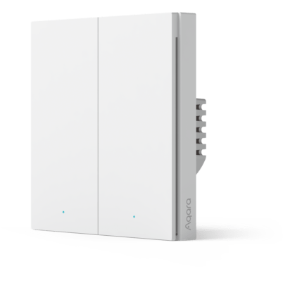 Умный выключатель Aqara Smart Wall Switch H1 White (No Neutral, Double Rocker)