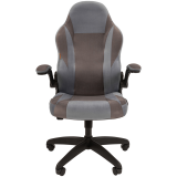 Игровое кресло Chairman Game 55 Grey/Blue (00-07115876)