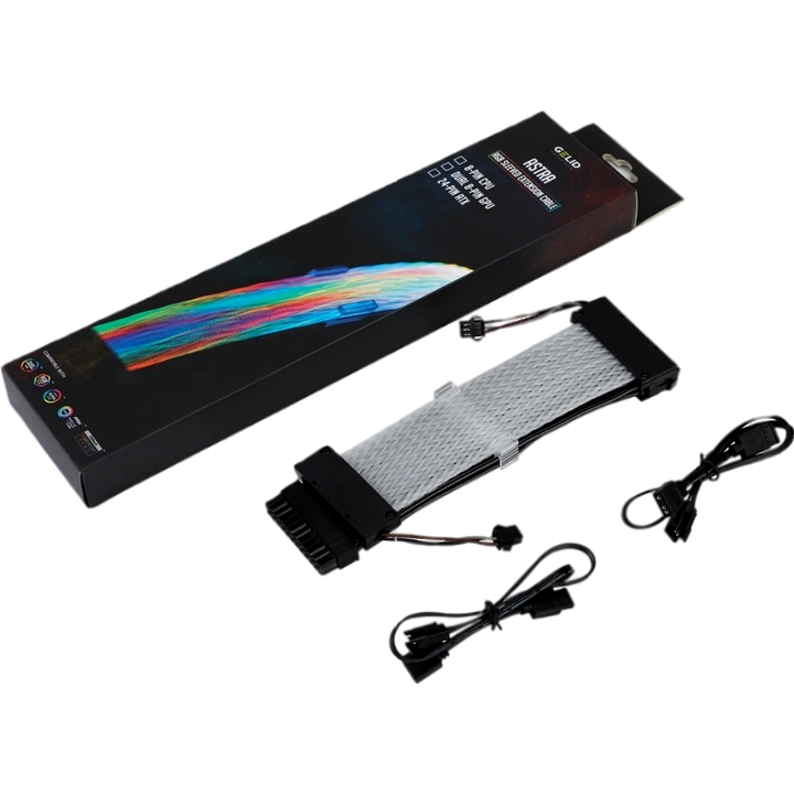 Кабель удлинительный ATX 24-pin, 0.2м, GELID CA-RGB-24P-01 - фото 3