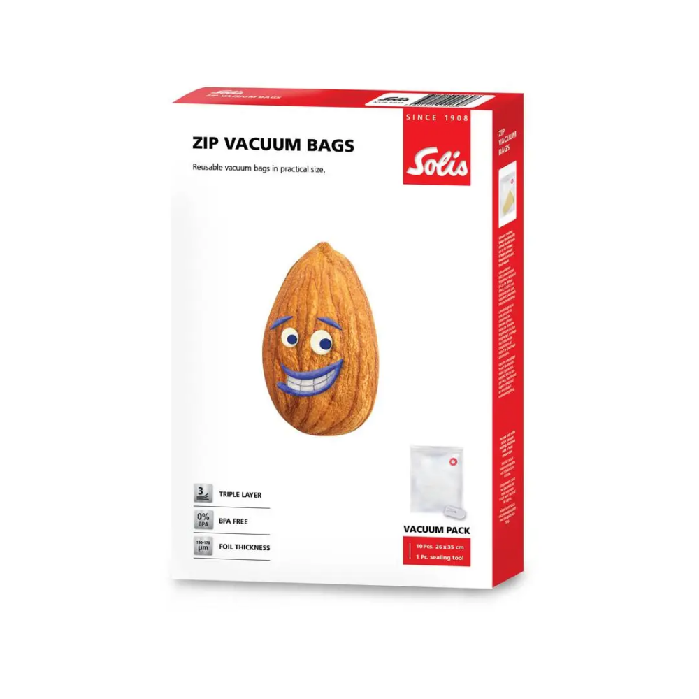 Пакеты для вакуумного упаковщика Solis Zip Vacuum Bags 20x23cm, 10 шт. - 92268 - фото 5