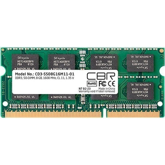 Оперативная память 8GB DDR-III 1600MHz CBR SO-DIMM (CD3-SS08G16M11-01)