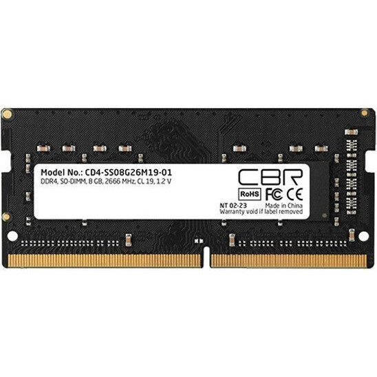 Оперативная память 8GB DDR4 2666MHz CBR SO-DIMM (CD4-SS08G26M19-01)