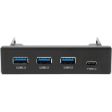 Передняя панель портов Gembird FP3.5-USB3-3A1C