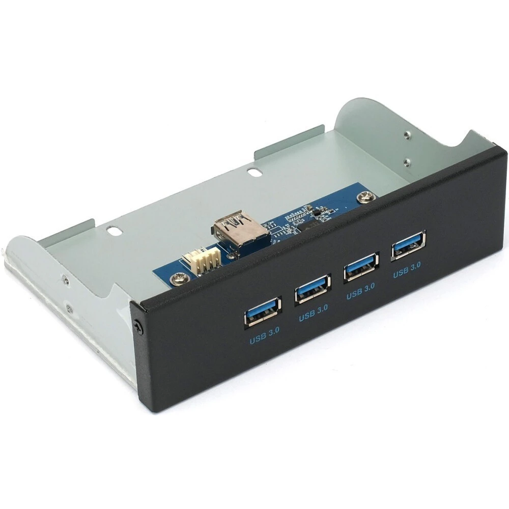 Передняя панель портов Gembird FP5.25-USB3-4A - фото 2