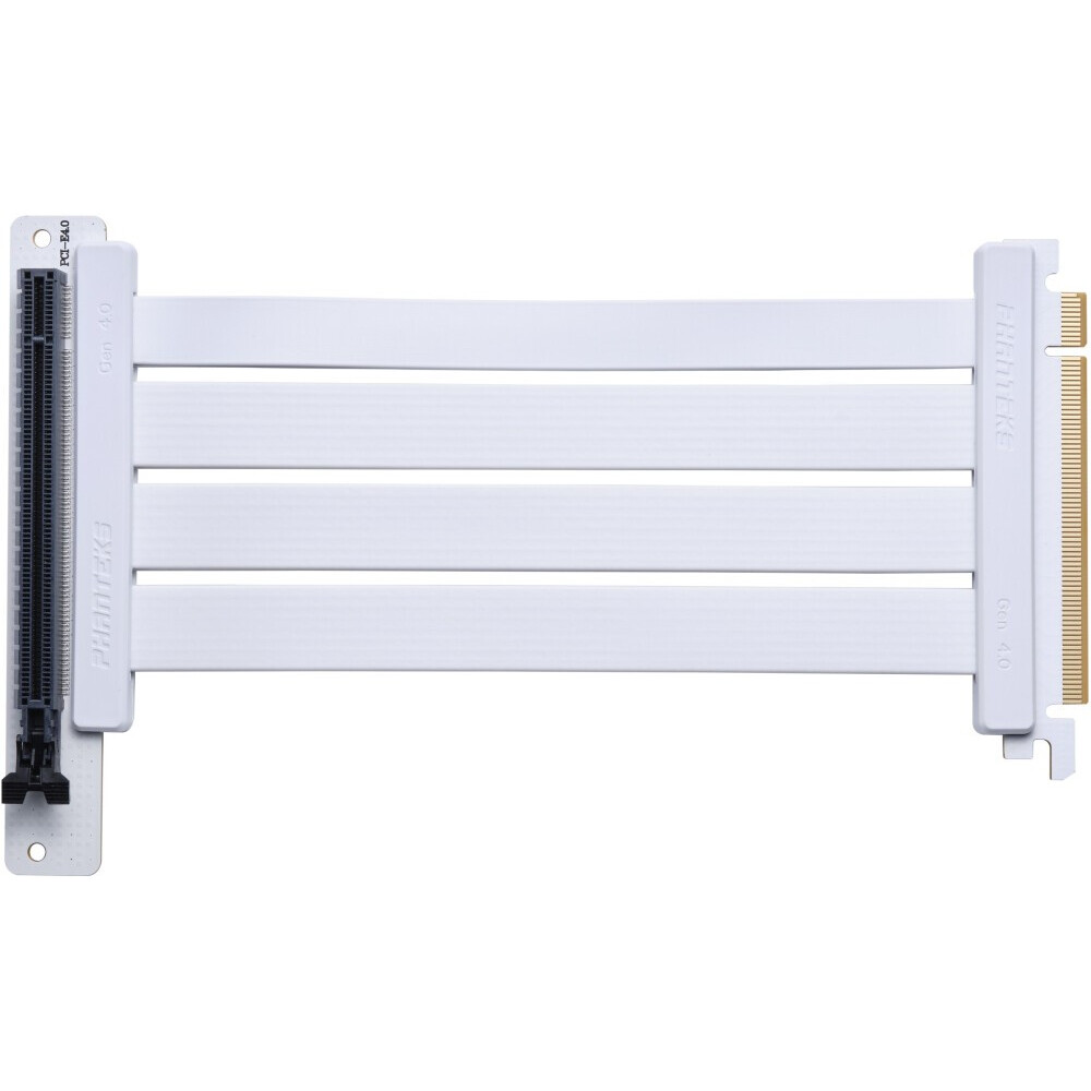 Кабель удлинительный PCI-E x16 - PCI-E x16, 0.22м, Phanteks PH-CBRS4.0_FL22_WT01_RU