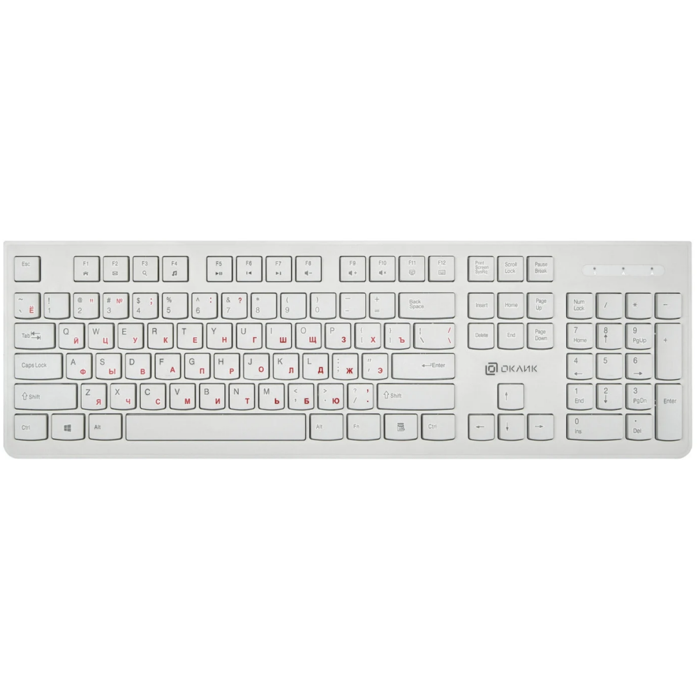 Клавиатура Oklick 305M White