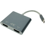Переходник USB Type-C - 2x HDMI, Espada EusbC2hdm