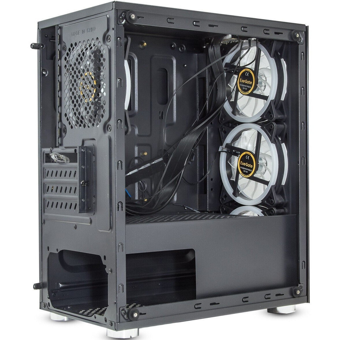 Корпус ExeGate Mistery X2 400W Black - EX294480RUS - фото 2