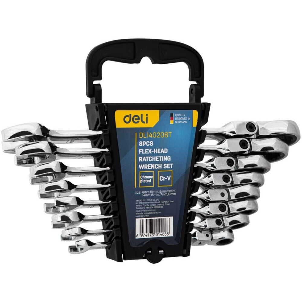 Набор комбинированных ключей Deli DL140208T