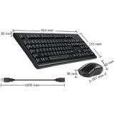 Клавиатура + мышь A4Tech 3000NS