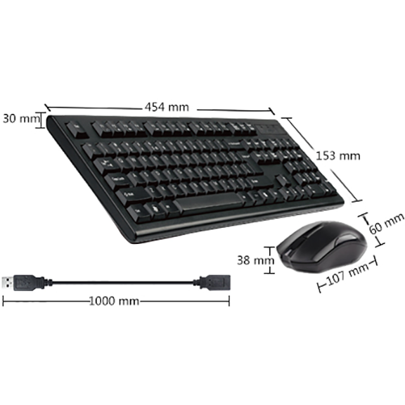 Клавиатура + мышь A4Tech 3000NS - фото 3