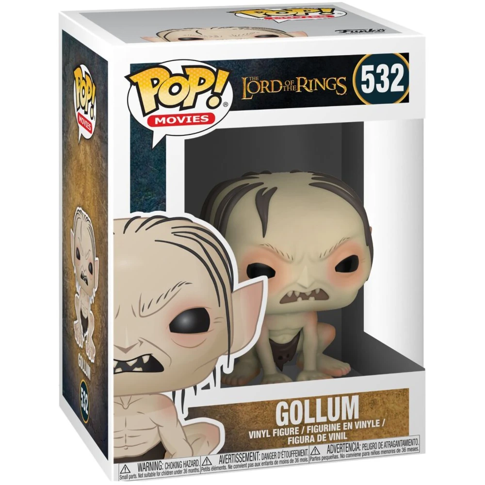 Фигурка Funko POP! Movies LOTR Hobbit S3 Gollum - 13559 - фото 2