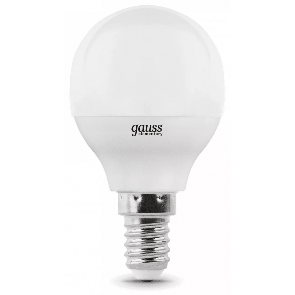 Светодиодная лампочка Gauss Elementary Globe (6 Вт, E14) 10 шт. - 53116