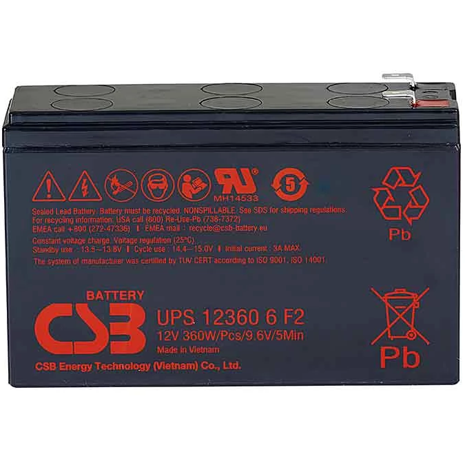 Аккумуляторная батарея CSB UPS123606 F2