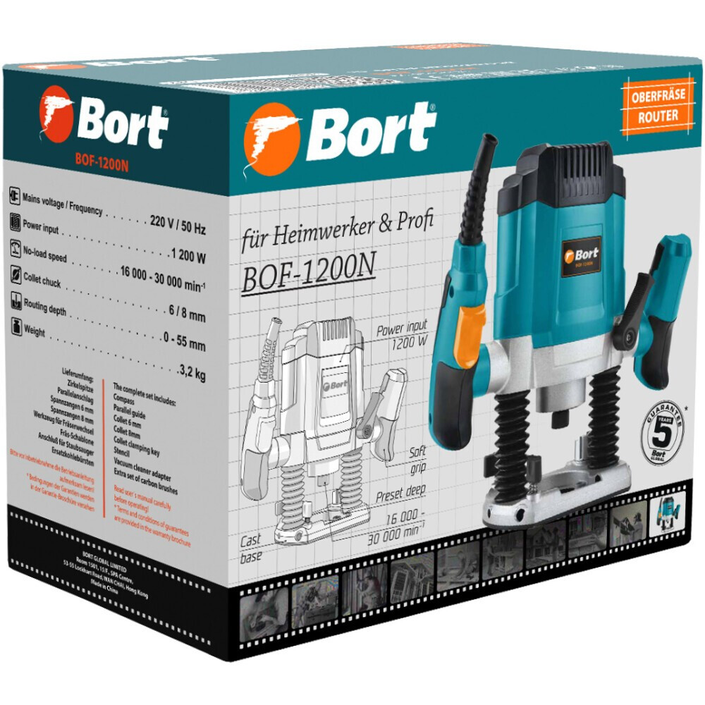 Фрезер Bort BOF-1200N - 93414721 - фото 4