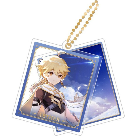 Брелок miHoYo Genshin Impact Character Acrylic Strap Traveller Aether