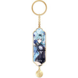 Брелок miHoYo Genshin Impact Character Banner Art Metal & Resin Keychain Born of Ocean Swell Eula (6974696617061)