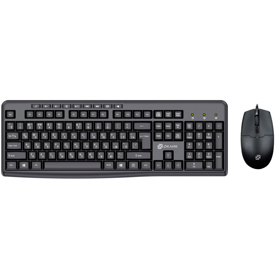 Клавиатура + мышь Oklick S650 Black