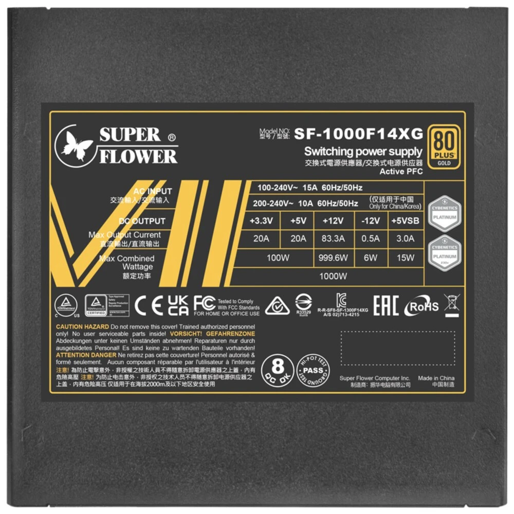 Блок питания 1000W Super Flower Leadex VII Gold (SF-1000F14XG) - фото 5