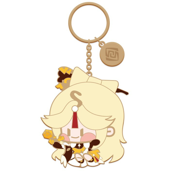 Брелок miHoYo Genshin Impact Chibi Character Metal Keychain Ningguang
