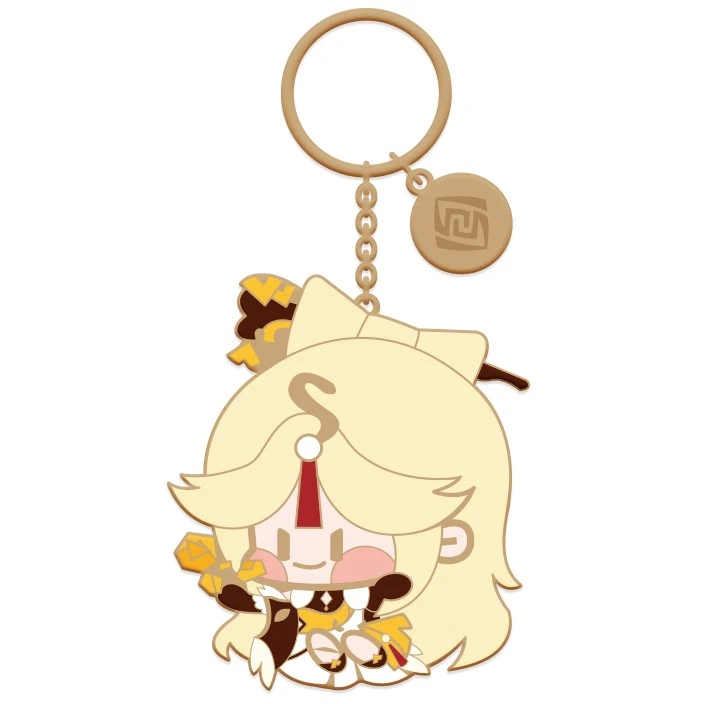 Брелок miHoYo Genshin Impact Chibi Character Metal Keychain Ningguang - 6972957486296