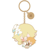 Брелок miHoYo Genshin Impact Chibi Character Metal Keychain Traveller Lumine (6972957486272)