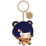 Брелок miHoYo Genshin Impact Chibi Character Metal Keychain Xiangling (6972957486302)