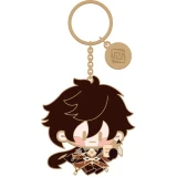 Брелок miHoYo Genshin Impact Chibi Character Metal Keychain Zhongli (6974096530380)