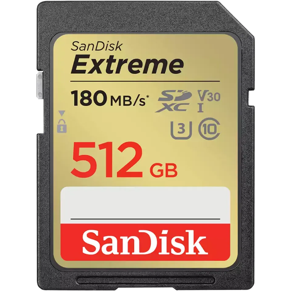 Карта памяти 512GB SD SanDisk Extreme (SDSDXVV-512G-GNCIN)