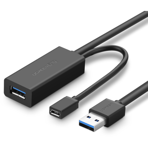 Кабель удлинительный USB A (M) - USB A (F), 10м, UGREEN US175 - 20827