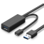 Кабель удлинительный USB A (M) - USB A (F), 10м, UGREEN US175 - 20827