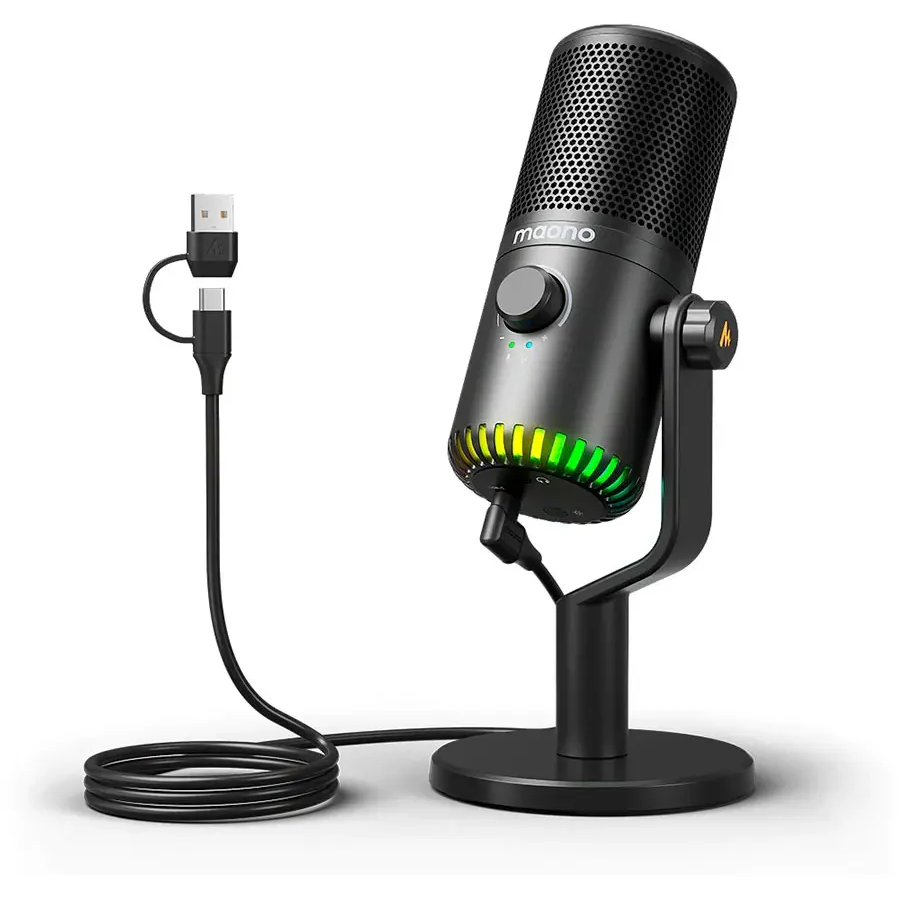 Микрофон MAONO DM30 RGB Black - фото 2