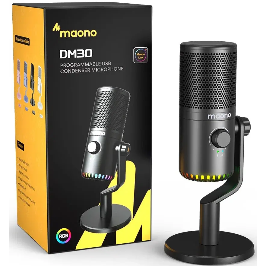 Микрофон MAONO DM30 RGB Black - фото 3