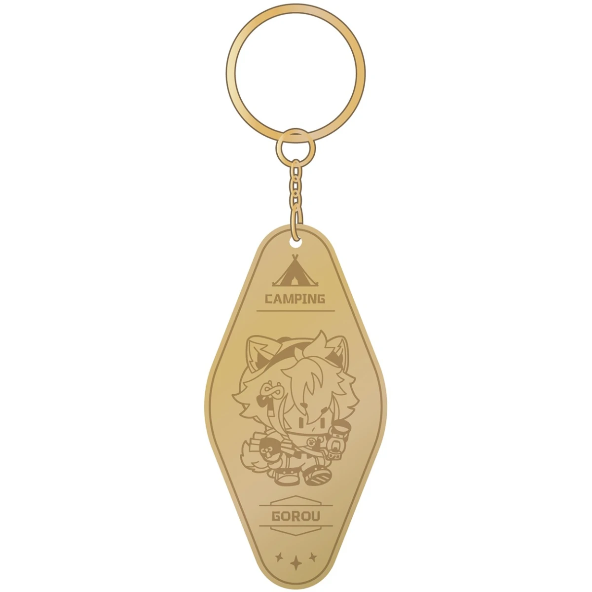 Брелок miHoYo Genshin Impact Go Camping! Series Metallic Keychain Gorou - 6975213688380