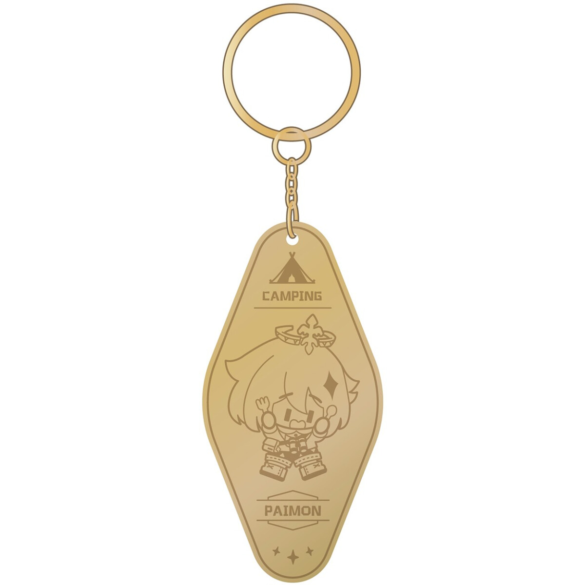Брелок miHoYo Genshin Impact Go Camping! Series Metallic Keychain Paimon