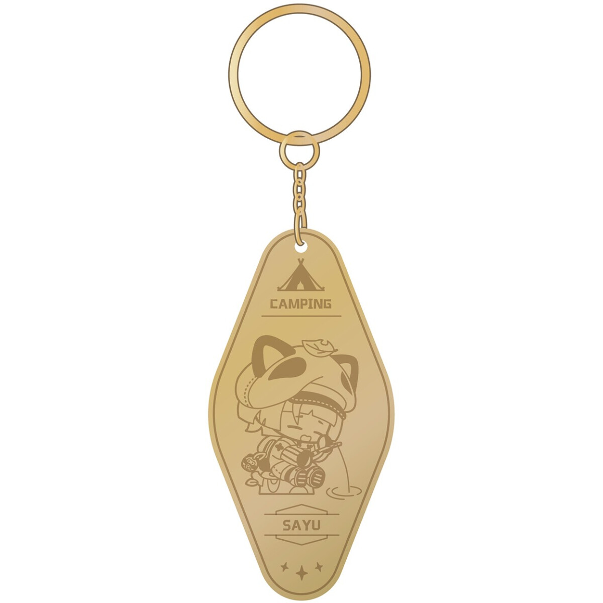Брелок miHoYo Genshin Impact Go Camping! Series Metallic Keychain Sayu