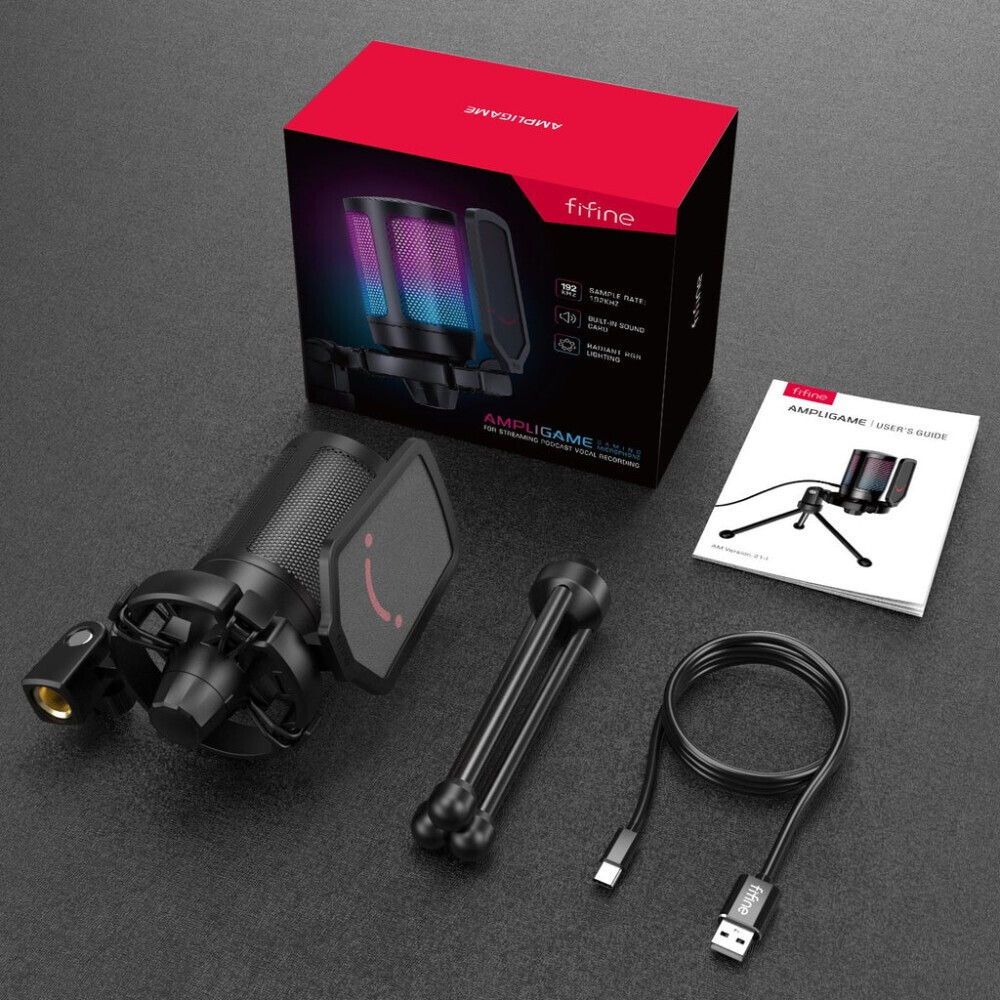 Микрофон Fifine A6V Black - фото 2