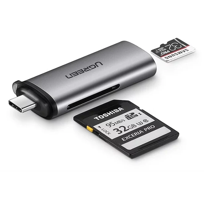 Кардридер UGREEN CM184 Space Grey - 50704 - фото 2