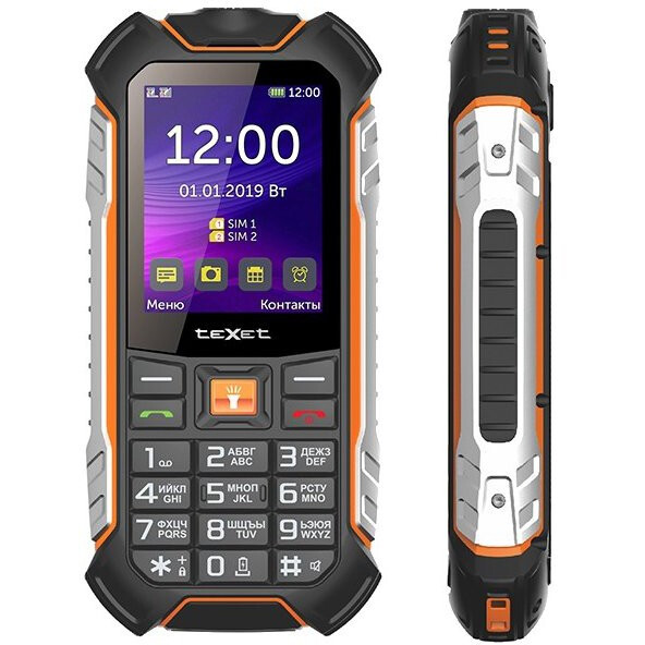 Телефон Texet TM-530R Black - фото 3