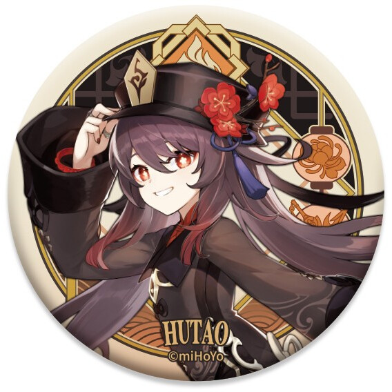 Значок miHoYo Genshin Impact Liyue Harbour Character Can Badge Hutao