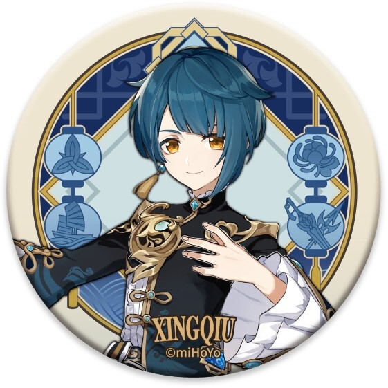 Значок miHoYo Genshin Impact Liyue Harbour Character Can Badge Xingqiu