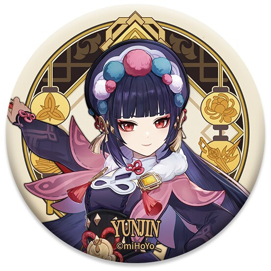 Значок miHoYo Genshin Impact Liyue Harbour Character Can Badge Yun Jin