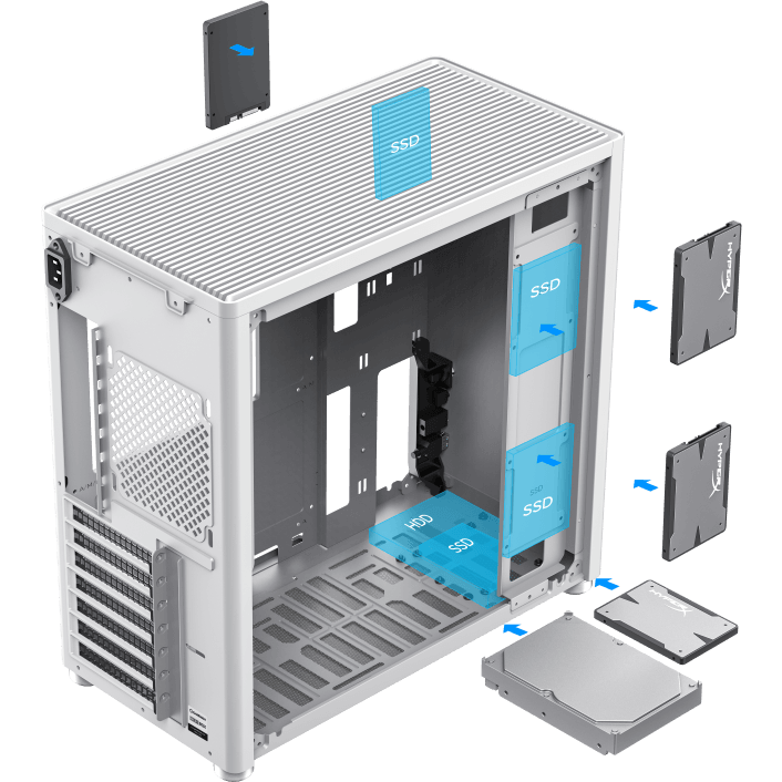 Корпус GameMax MeshBox White - фото 13