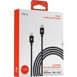 Кабель USB Type-C - Lightning, 1.2м, uBear DC10BL12FM-CL