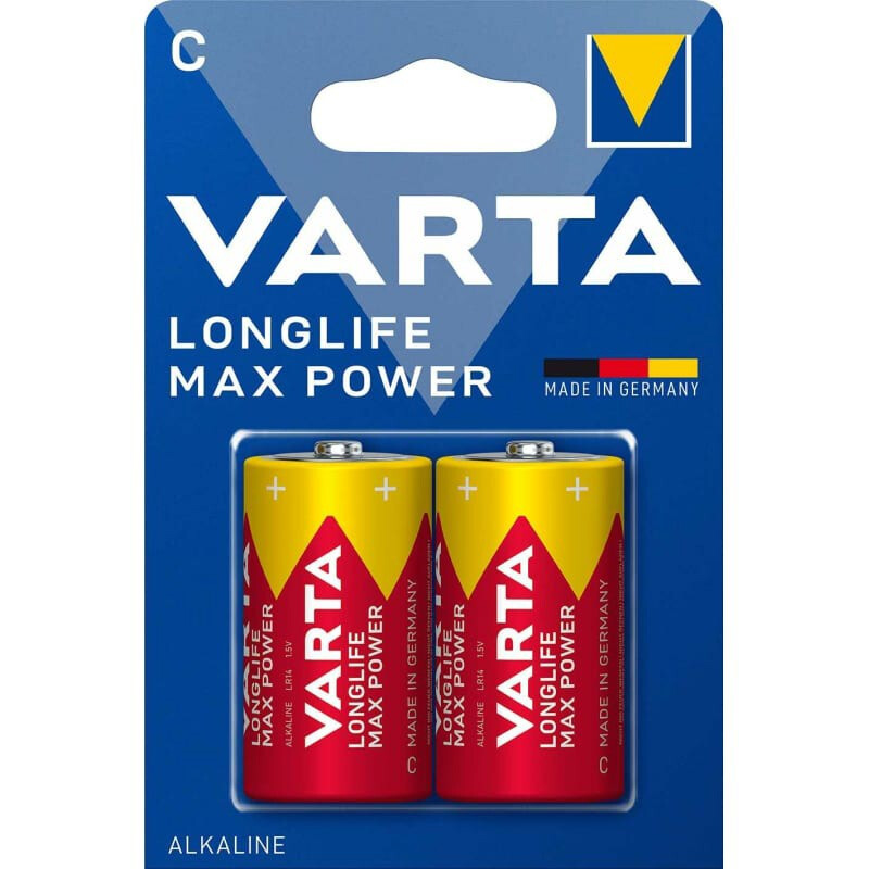 Батарейка Varta Longlife Max Power (C, 2 шт.)