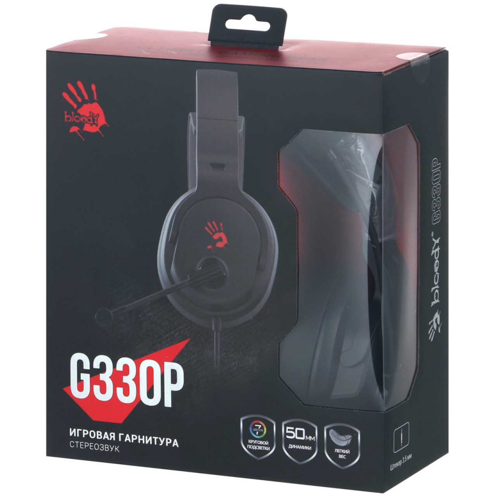 Гарнитура Bloody G330P Black - фото 5