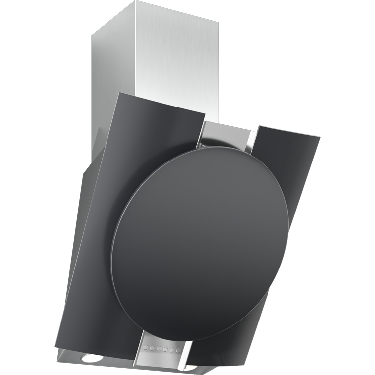 Вытяжка Elikor Графит 80Н-700-Э4Д Stainless Steel/Black Glass