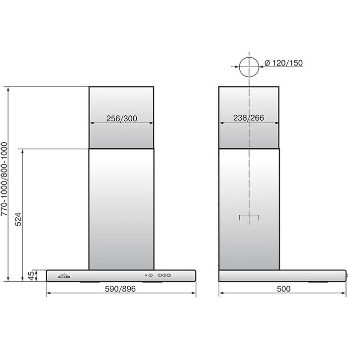 Вытяжка Elikor Квадра 90П-650-К3Д Milk - 211510 - фото 2