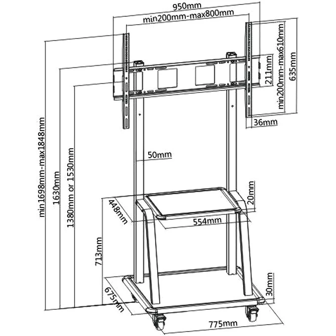 Мобильная стойка FIX T1035M - фото 2
