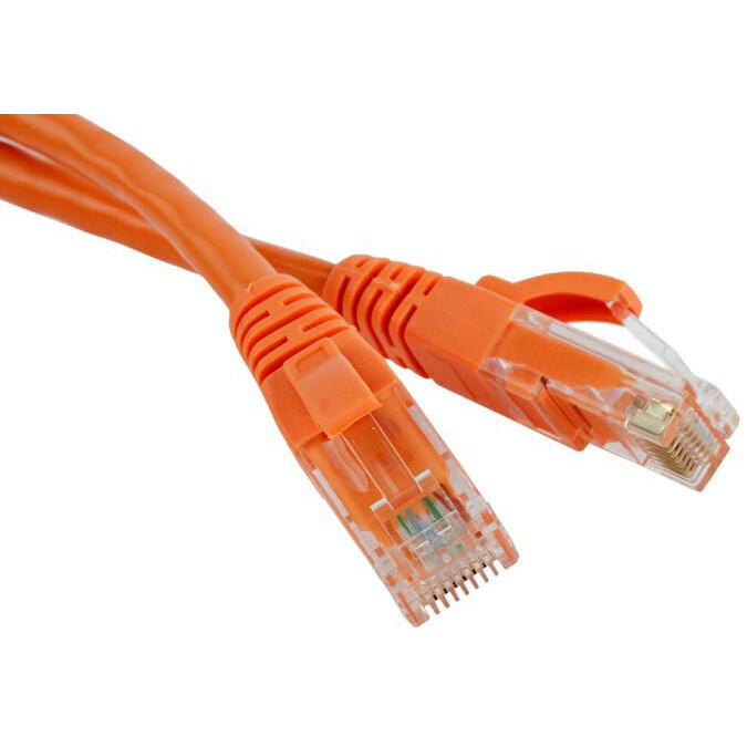 Патч-корд Hyperline PC-LPM-UTP-RJ45-RJ45-C5e-0.3M-LSZH-OR, 0.3м